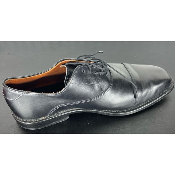 Allen Edmonds Soho Black Soho Cap Toe Lace Up Balmoral Size 8 1/2 - Picture 4 of 16